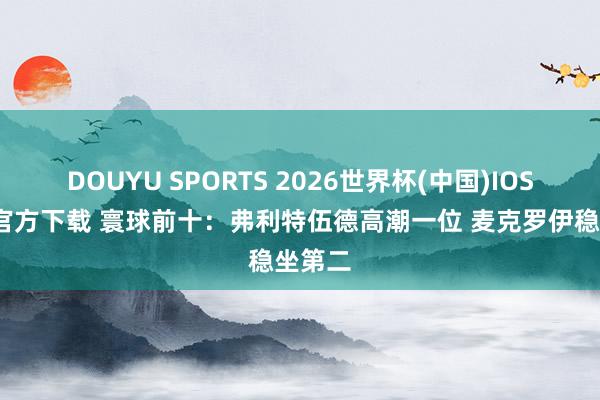 DOUYU SPORTS 2026世界杯(中国)IOS/安卓官方下载 寰球前十：弗利特伍德高潮一位 麦克罗伊稳坐第二