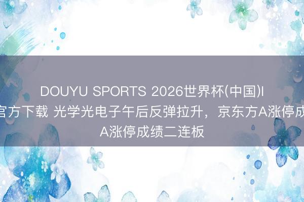 DOUYU SPORTS 2026世界杯(中国)IOS/安卓官方下载 光学光电子午后反弹拉升,京东方A涨停成绩二连板