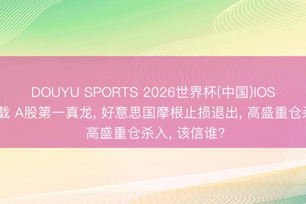 DOUYU SPORTS 2026世界杯(中国)IOS/安卓官方下载 A股第一真龙， 好意思国摩根止损退出， 高盛重仓杀入， 该信谁?